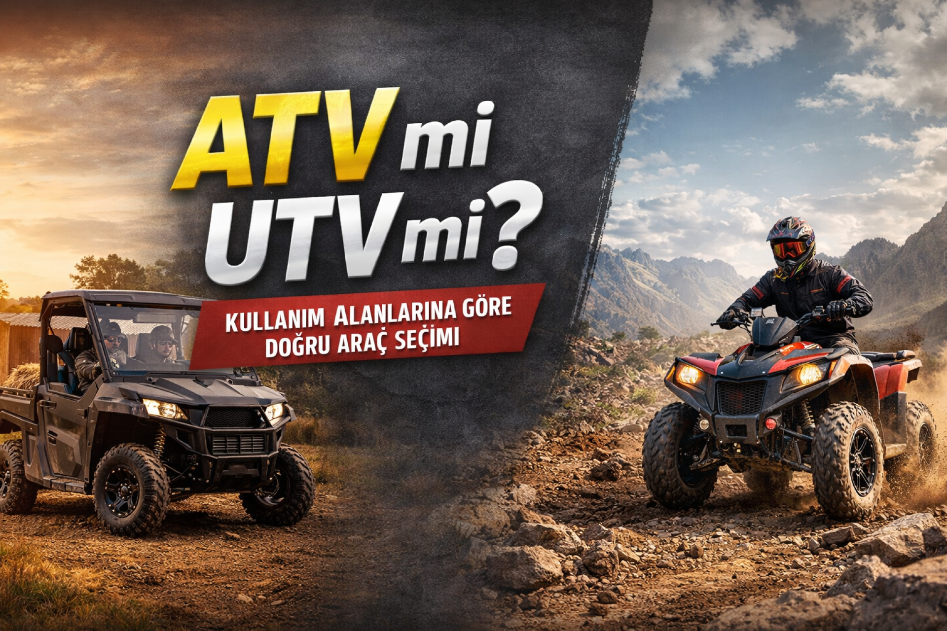 ATV mi UTV mi? Kullanım Alanlarına Göre Doğru Araç Seçimi