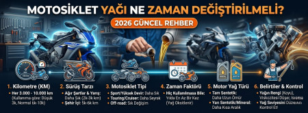 Motosiklet Yağı Ne Zaman Değiştirilmeli? 2026 Güncel Rehber